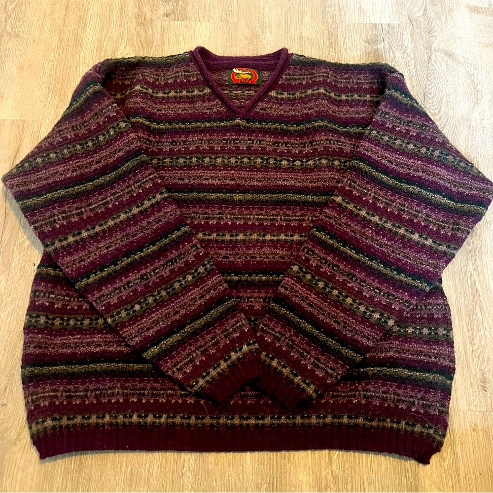 Vintage 90’s Made in the USA wool ladies sweater